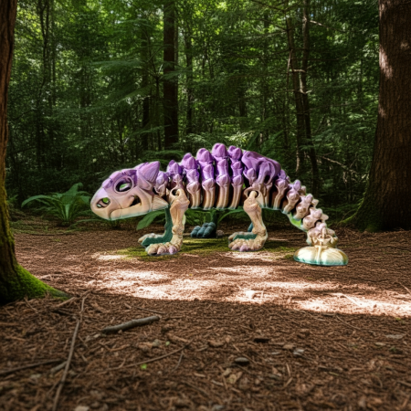 Dinosaurio Skeleton Ankylosaurus Impreso en 3D