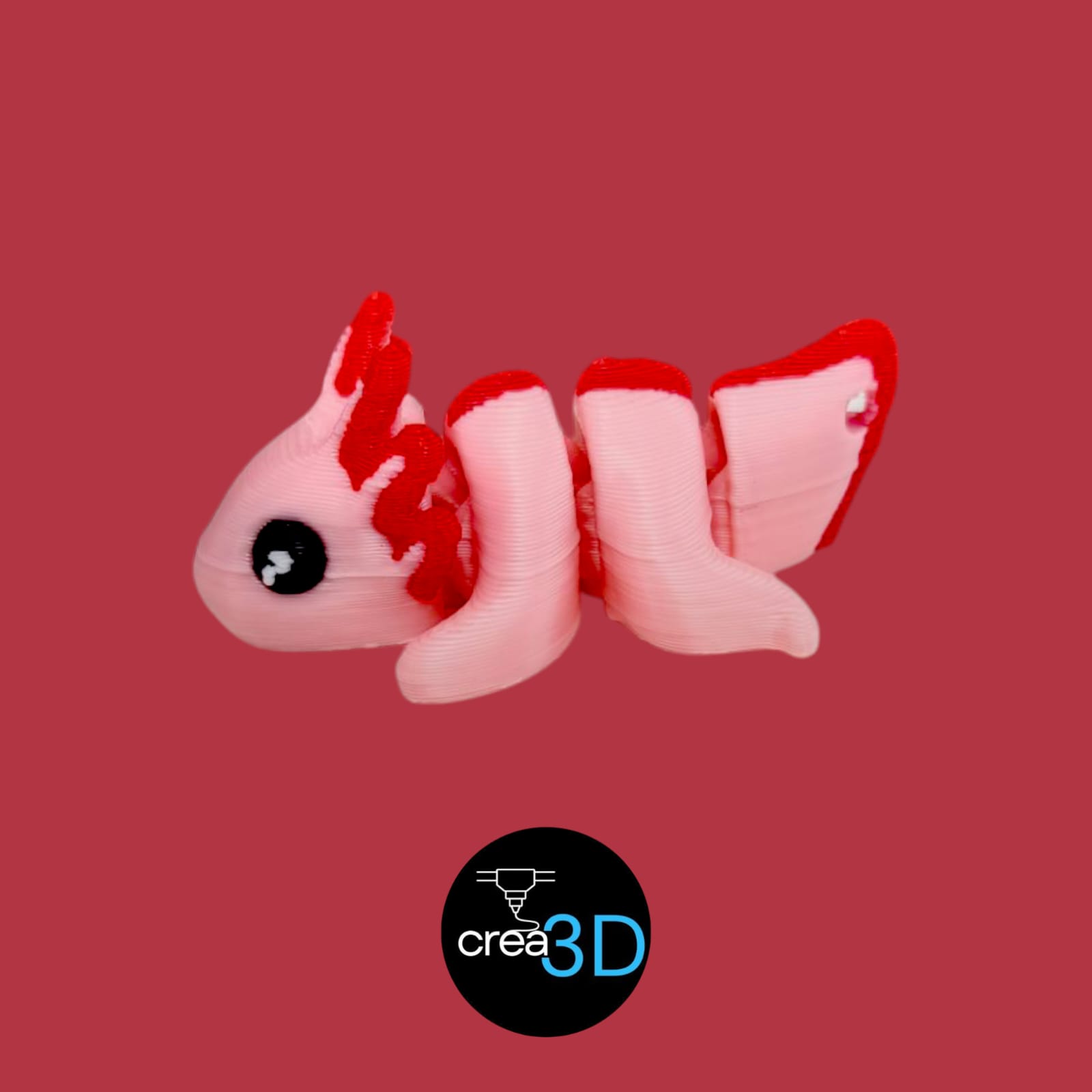 Mini Axolotito Impreso en 3D
