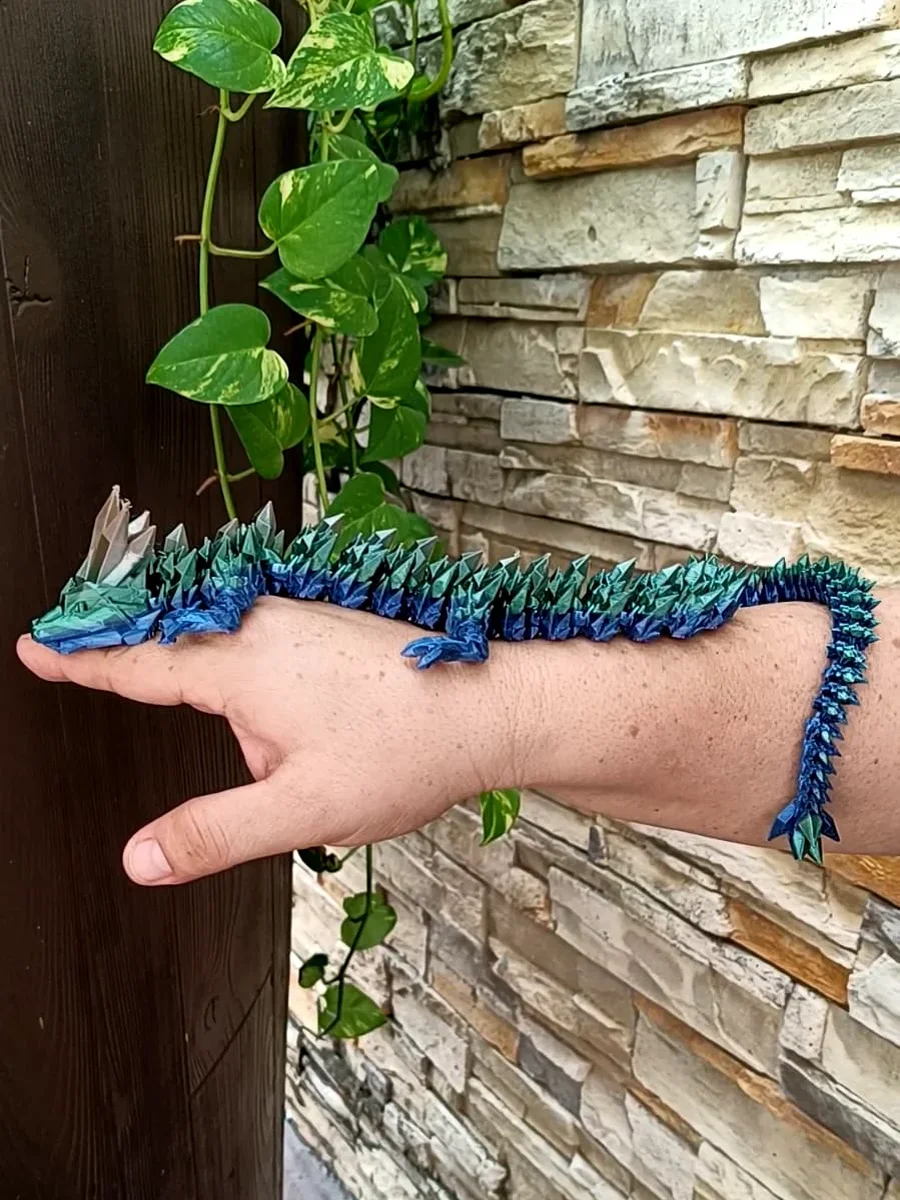 Dragón de Cristal – Belleza mística en 3D