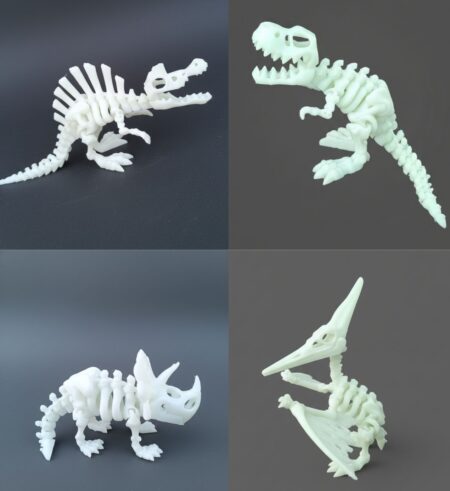 Dinosaurio Brillan en la Obscuridad